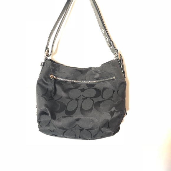 Coach Duffle Convertible Black Signature Jacquard - Picture 2 of 4